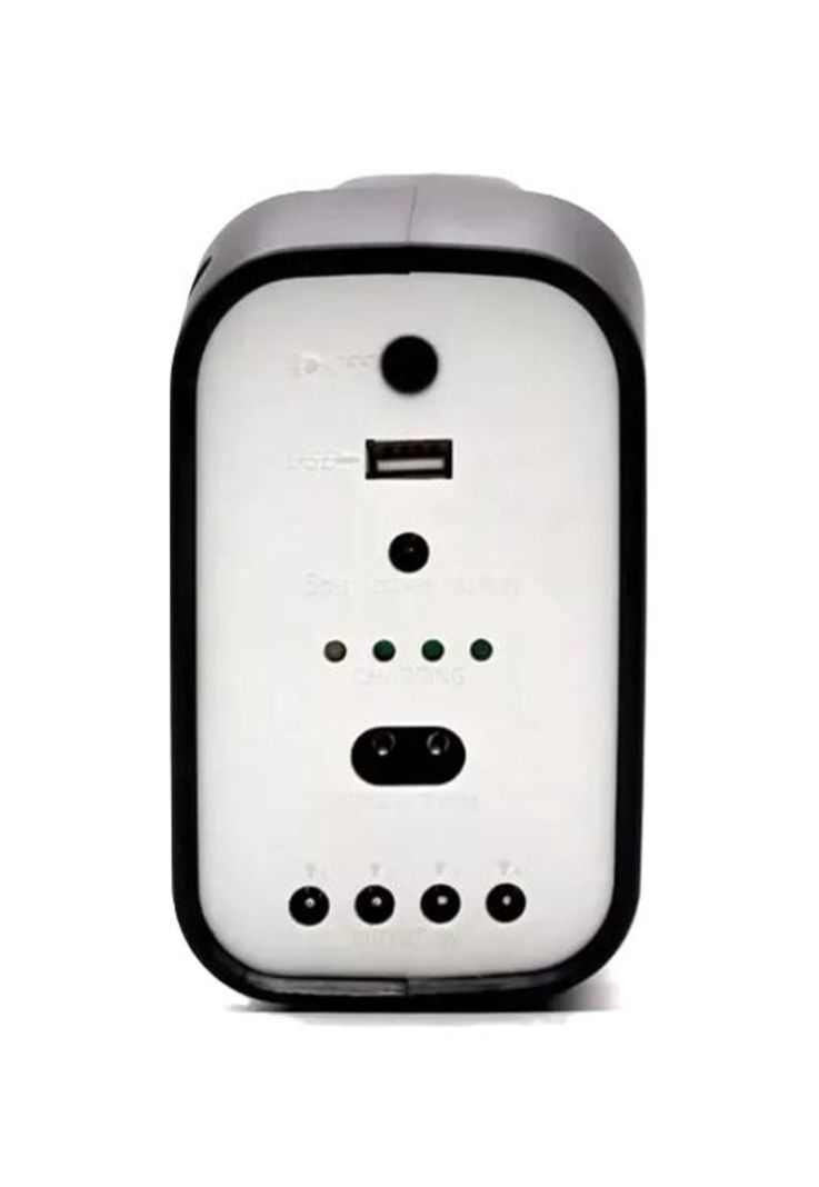 Kit lámpara de emergencia solar camping USB + 3 ampolletas, negro-5