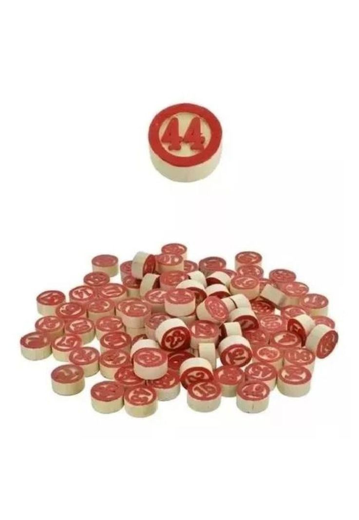 Juego de lotería, bingo clásico con números de madera-1