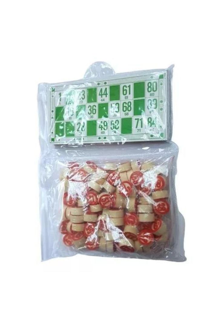 Juego de lotería, bingo clásico con números de madera-3