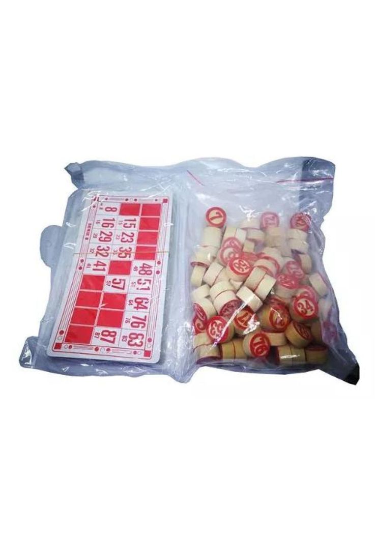 Juego de lotería, bingo clásico con números de madera-4
