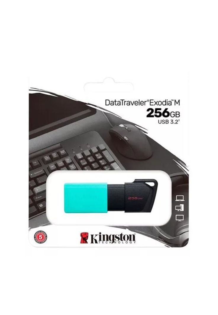 Memoria USB Kingston Datatraveler Exodia M, 256GB, 3.2-0