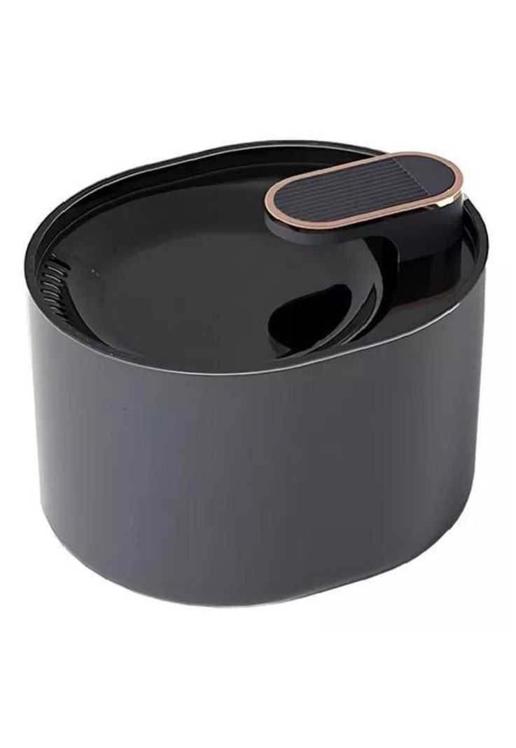 Fuente Bebedero de Agua Roro - Para Perros, Pileta, 3 Litros, Color Negro-0