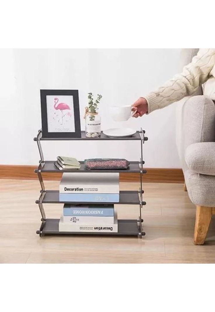 Organizador de zapatos modelo Z 8 pares color gris-4