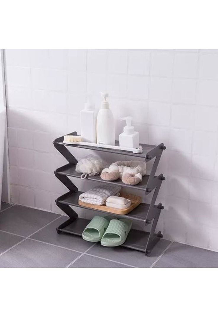 Organizador de zapatos modelo Z 8 pares color gris-5