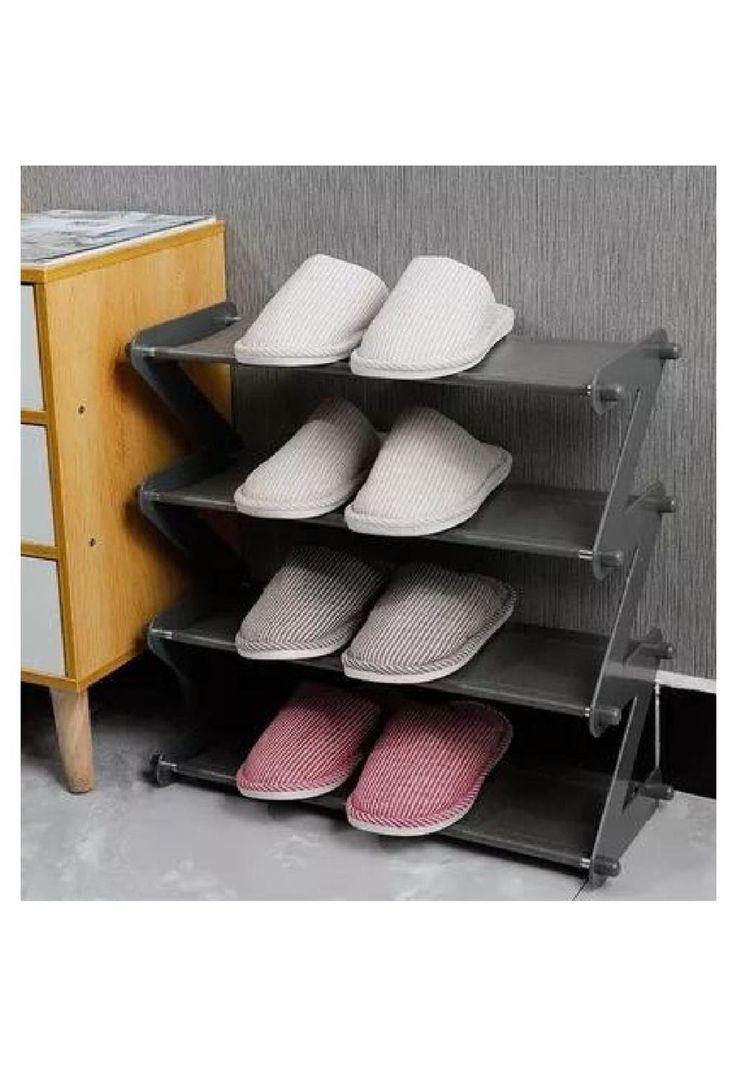 Organizador de zapatos modelo Z 8 pares color gris-6