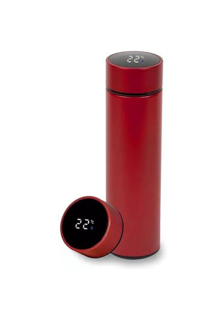Termo con Pantalla Digital - Rojo Mate-0