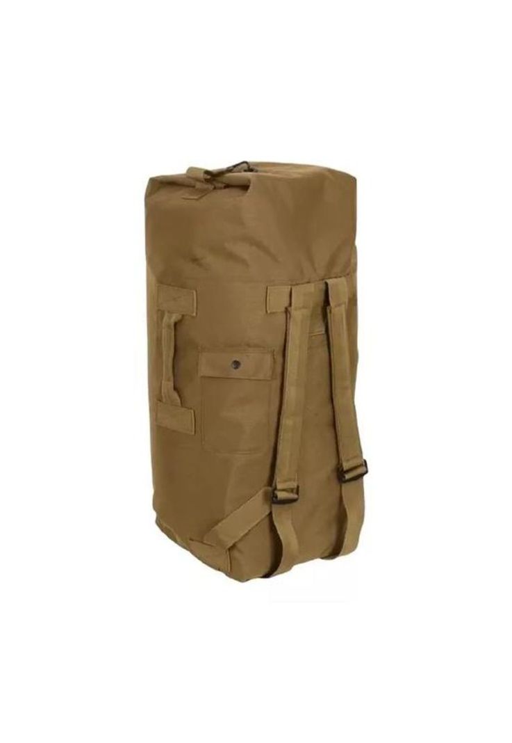 Bolso saco ropero táctico militar camping 90L color café-0