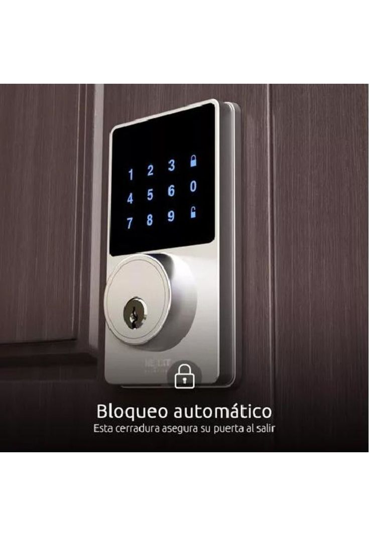 Cerradura Inteligente Smart Wifi App Plateada-1