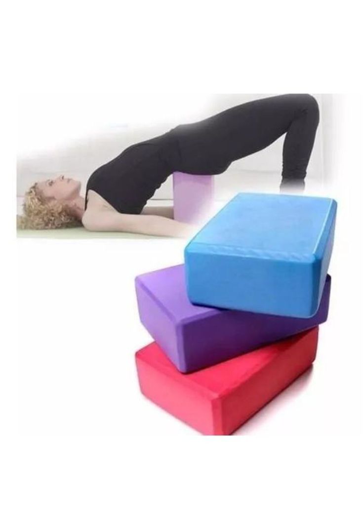 Ladrillo de Yoga - Cubo de Goma EVA, Pack de 2-2