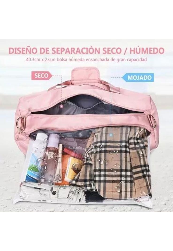 Bolsa de gran capacidad para viajes y deportes, color gris-4
