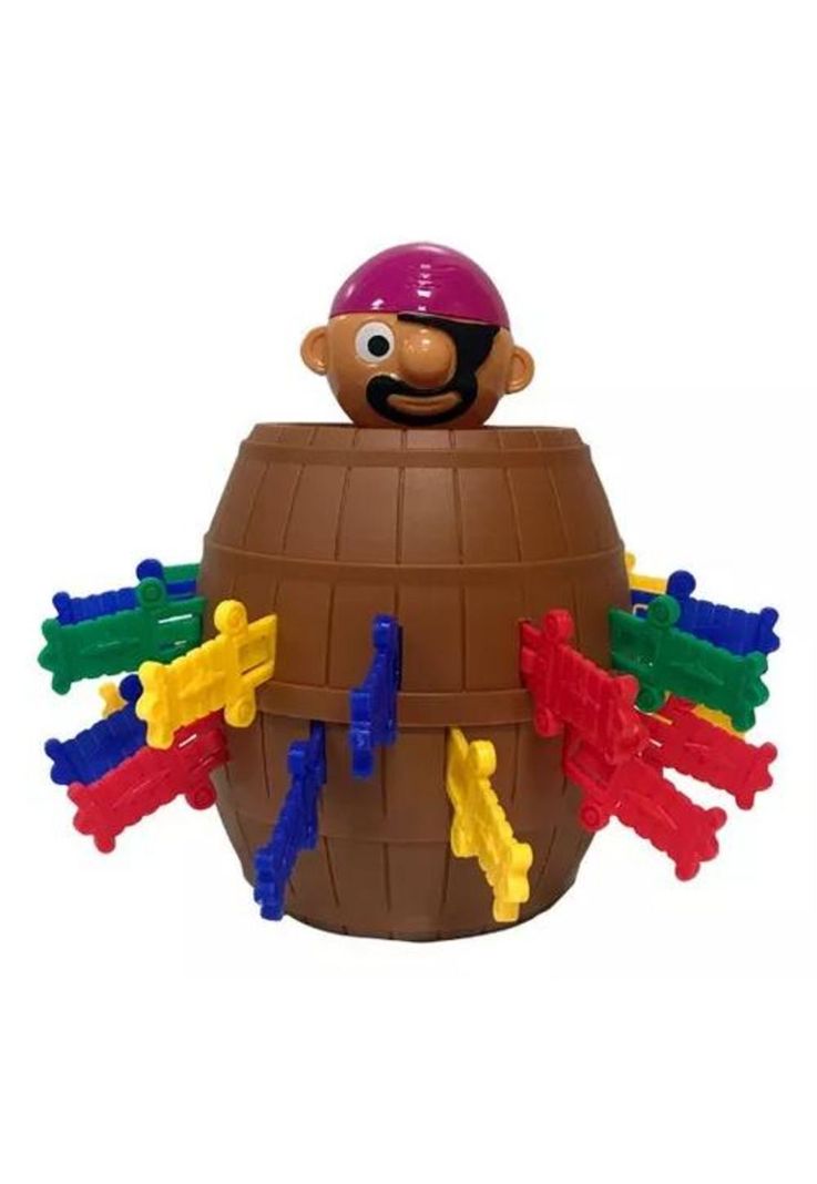 Juego de mesa pirata saltarín color café-0
