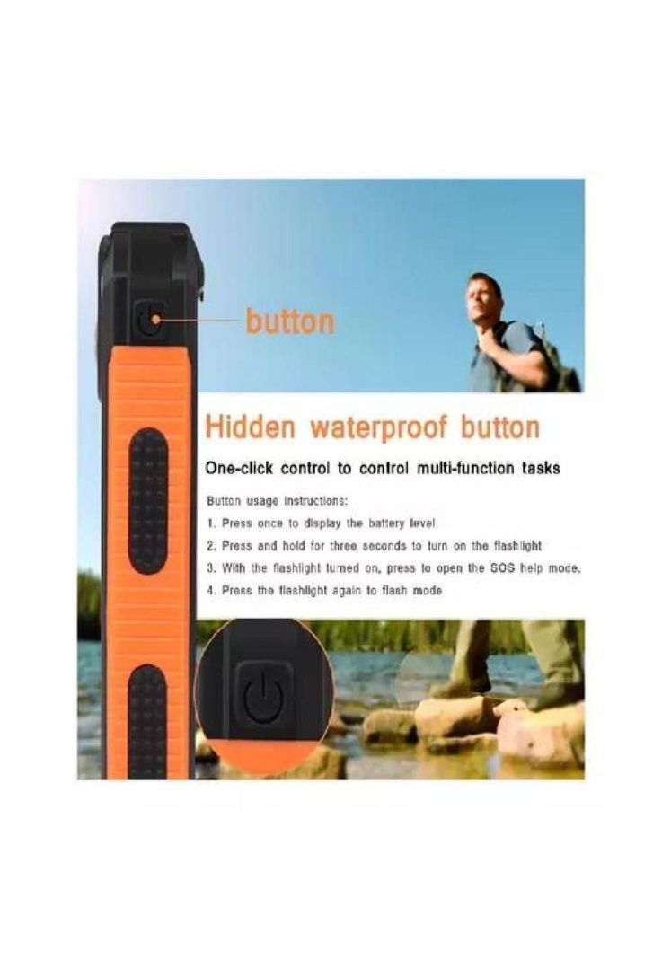 Solar power bank 12,000 mAh, cargador solar portátil dual, color negro-5