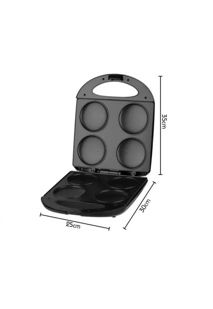 Tosti arepa 1600w para arepas y hamburguesas, color negro-2