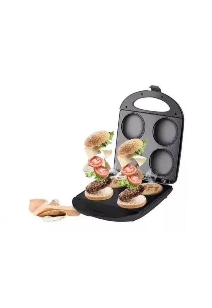 Tosti arepa 1600w para arepas y hamburguesas, color negro-3