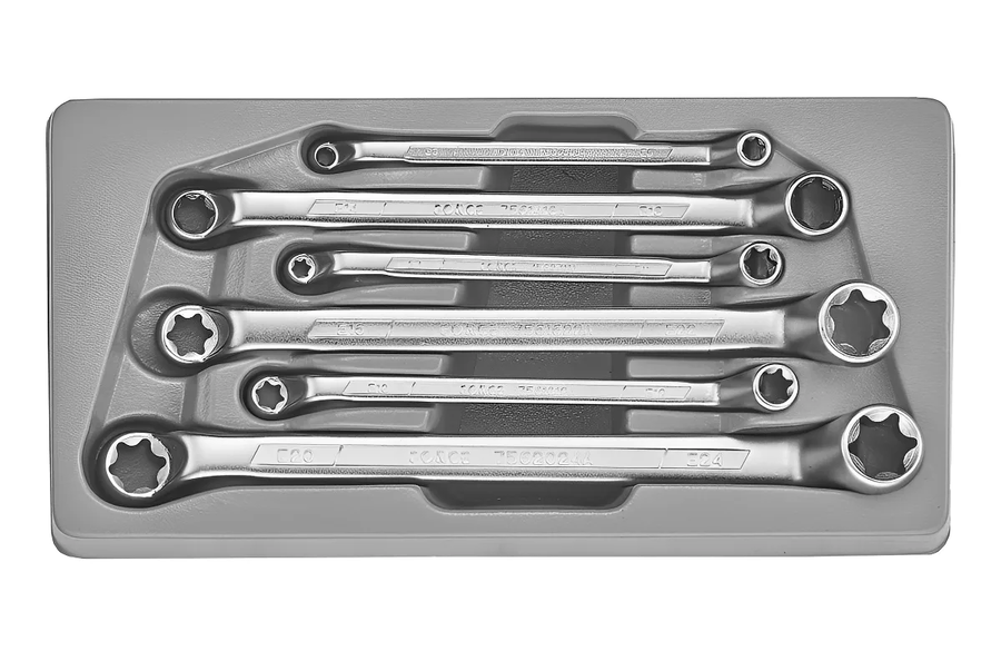 Juego De Llaves Corona Torx Acodada E6-e24 (5065), Force