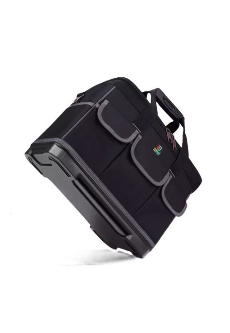 Bolso porta herramientas con ruedas, 20", color negro-1