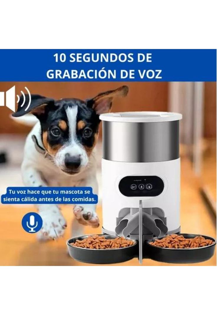Dispensador Automático de Alimentos para Mascotas - Doble Robot-4