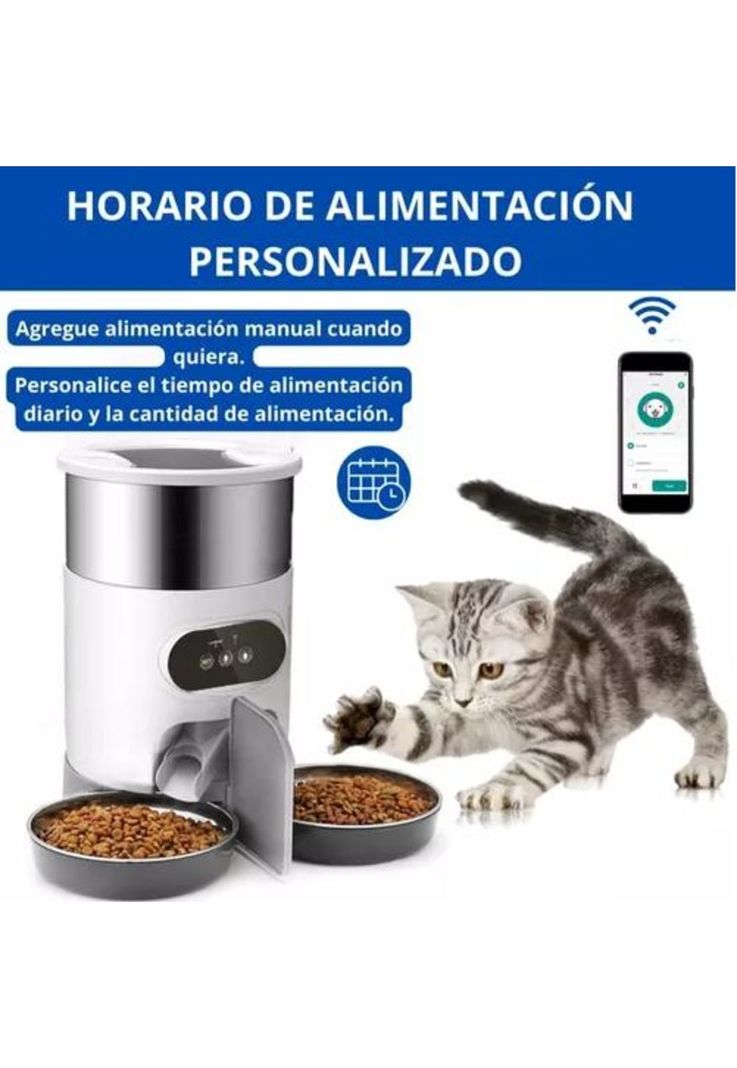 Dispensador Automático de Alimentos para Mascotas - Doble Robot-6