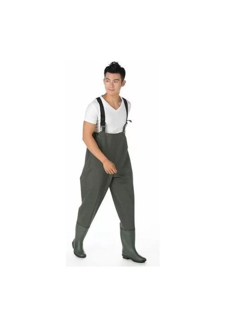 Waders para pesca, botas de pesca talla 43 color verde-1