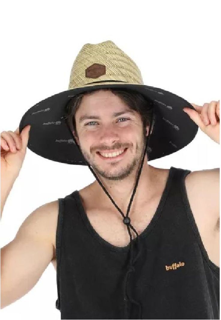 Sombrero de Paja Caucha para Hombre Buffalo-0