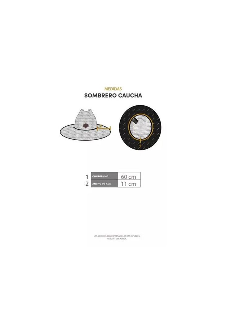 Sombrero de Paja Caucha para Hombre Buffalo-3