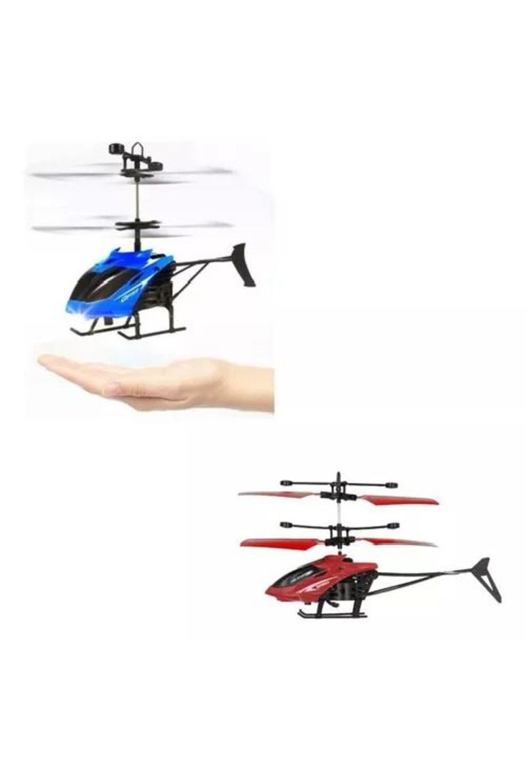 Drone mini helicóptero con sensor volador recargable color al azar-0