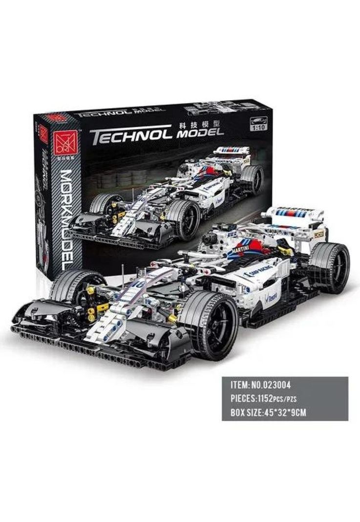 Fórmula 1 F1 bloques de construcción blancos-1