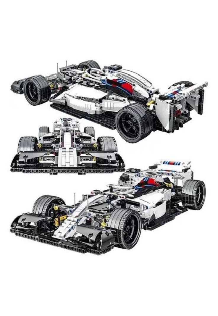 Fórmula 1 F1 bloques de construcción blancos-2