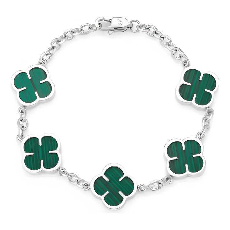 Pulsera green clover oro18k positividad saint venik #2