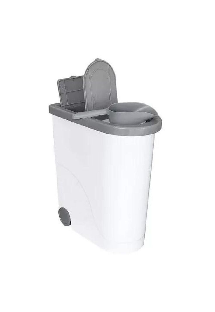 Contenedor Cubo Recipiente para Comida de Mascotas - XL, Hermético, 25 kg-0