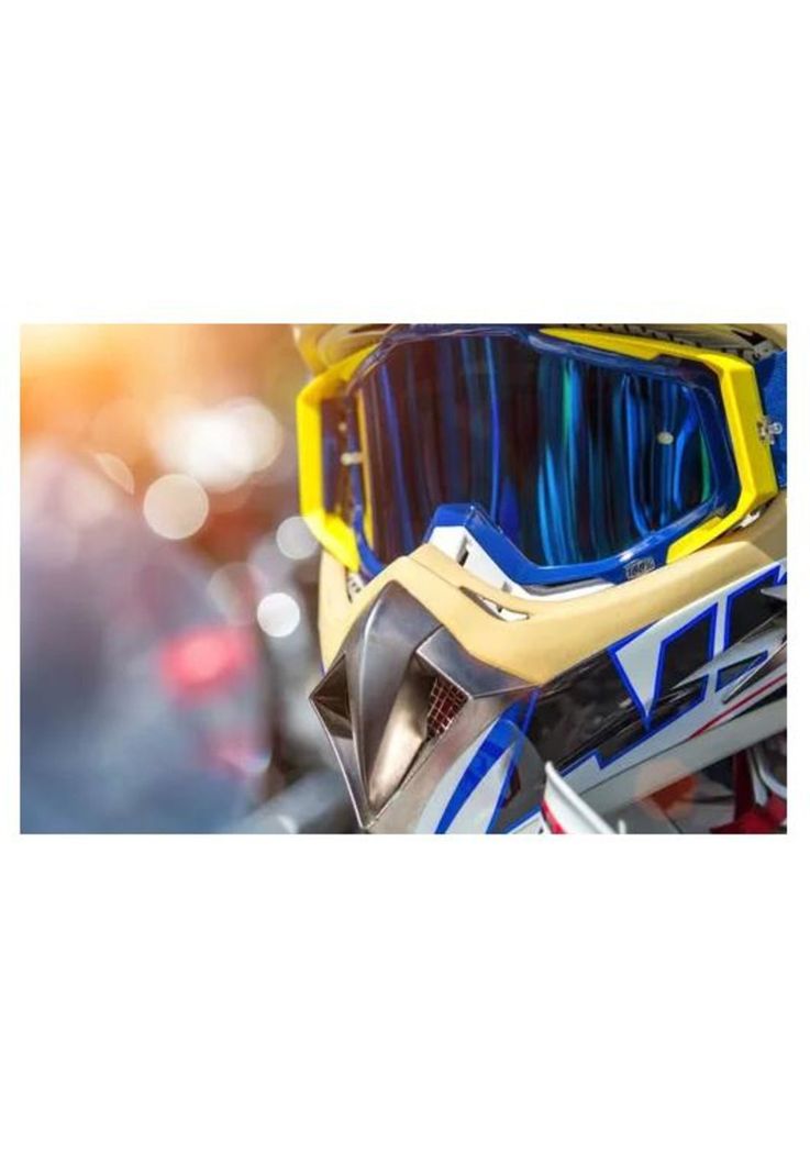 Antiparras de Motocross para Deportes Extremos - Color Amarillo-3