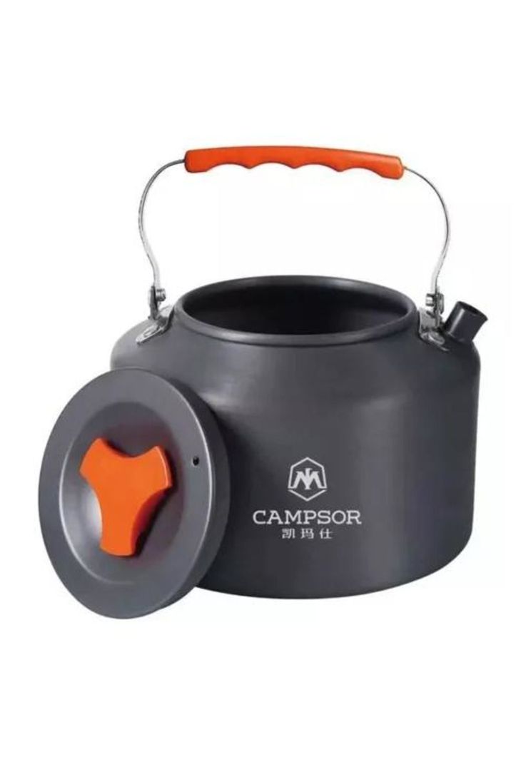 Tetera Hervidor de Agua para Camping - Con Silbato, 1.6 Litros-0