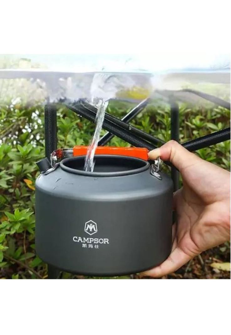 Tetera Hervidor de Agua para Camping - Con Silbato, 1.6 Litros-4