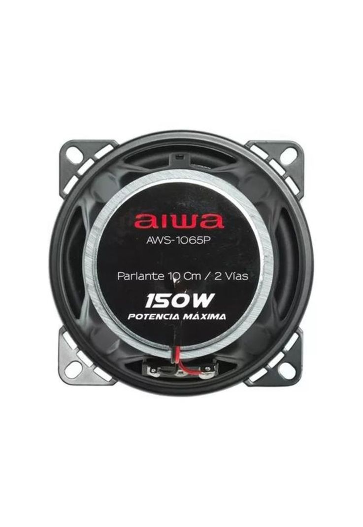Parlantes para auto 10cm 2 vías 150W Aiwa AWS-1065P, color negro-3