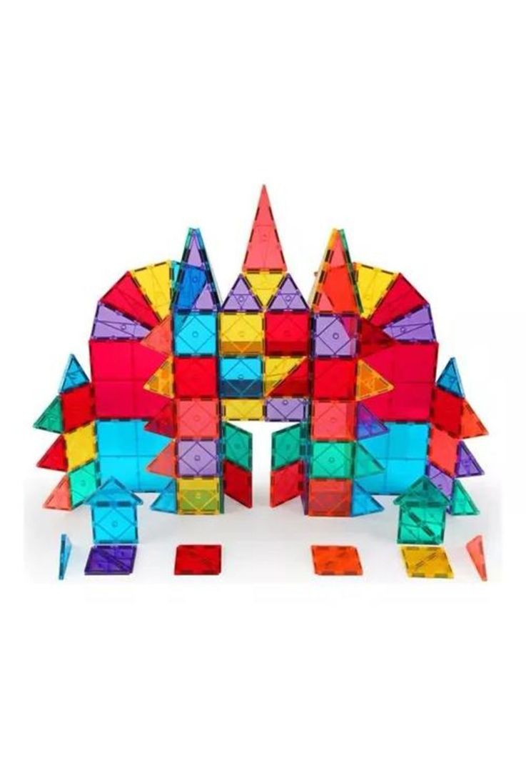 Bloques de construcción magnéticos, juego para niños multicolor-1