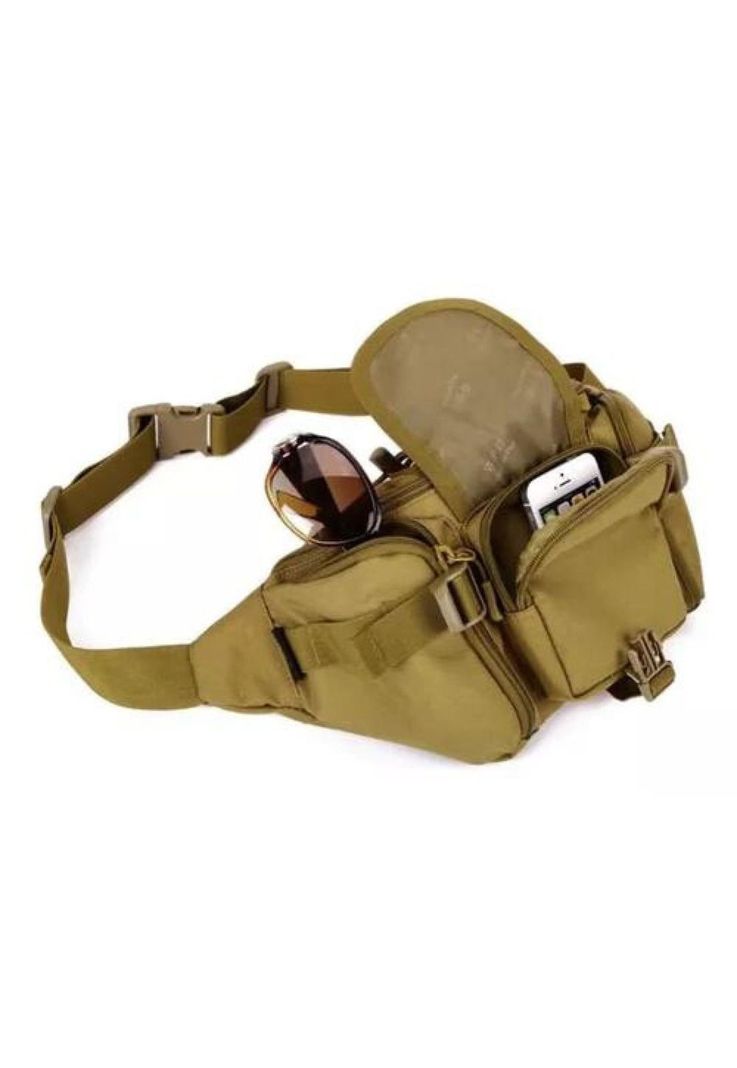 Banano de senderismo trekking outdoor táctico militar café-2