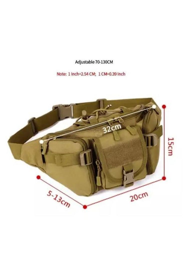 Banano de senderismo trekking outdoor táctico militar café-5