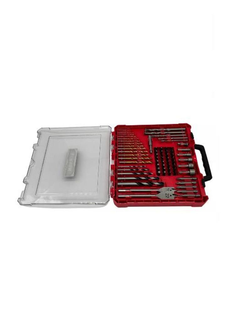 Kit de 70 brocas, dados y puntas de taladro Lernen, color negro-1