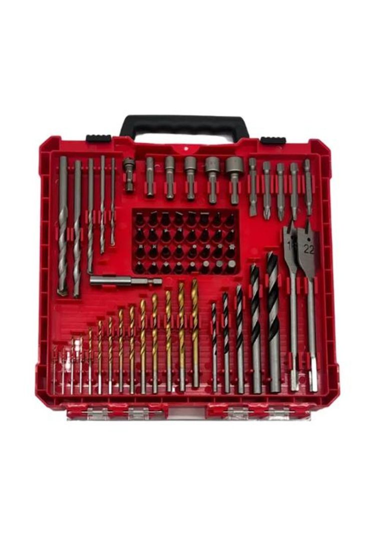 Kit de 70 brocas, dados y puntas de taladro Lernen, color negro-3