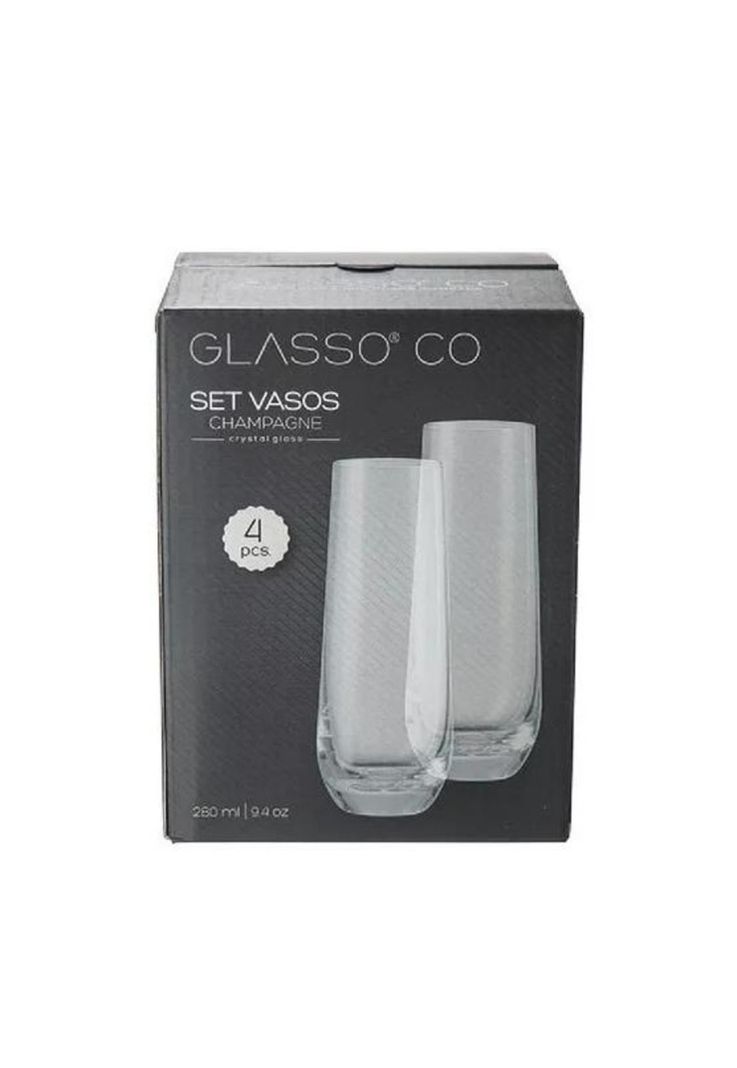 Set 4 Vasos Champagne Espumante 280ml-3