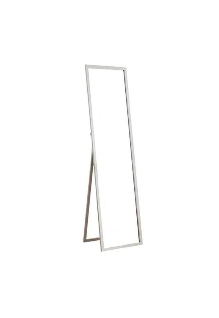 Espejo Cuerpo Entero 150x40cm Base Plegable Estilo Japonés Blanco-0