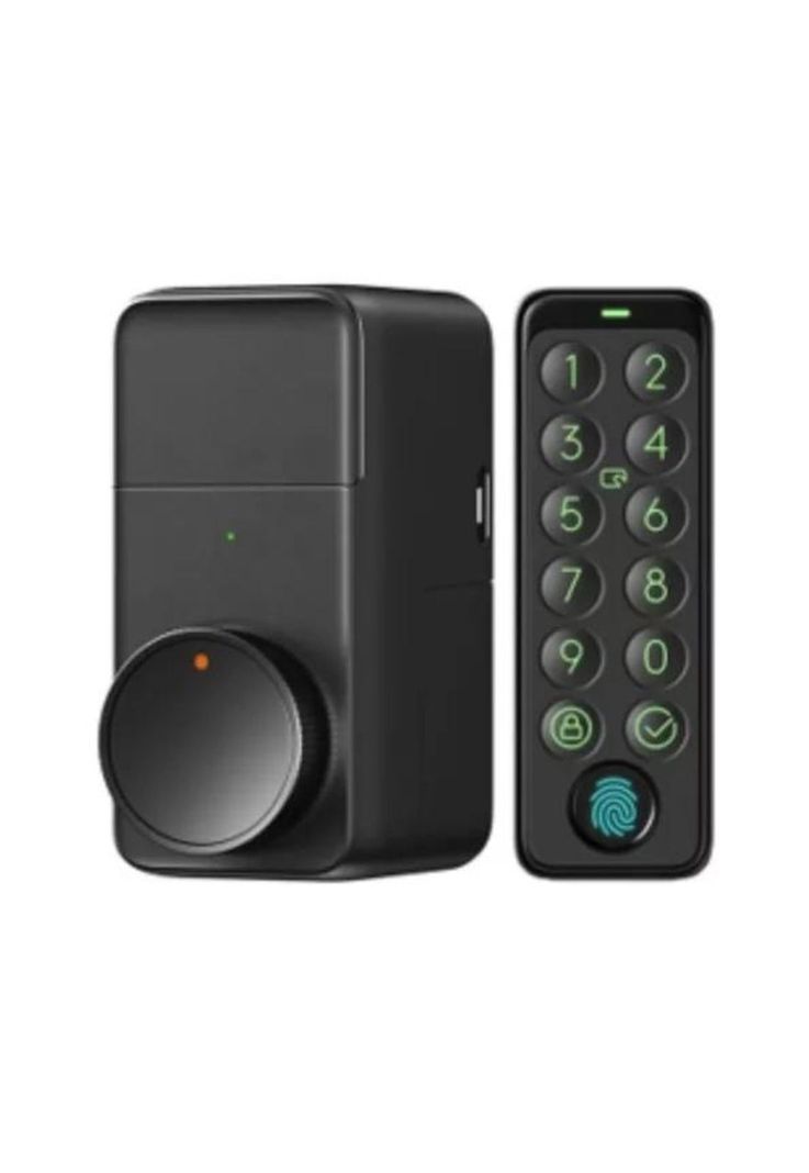 Cerradura Inteligente Retrofit Compatible con Comandos de Voz Negra-1