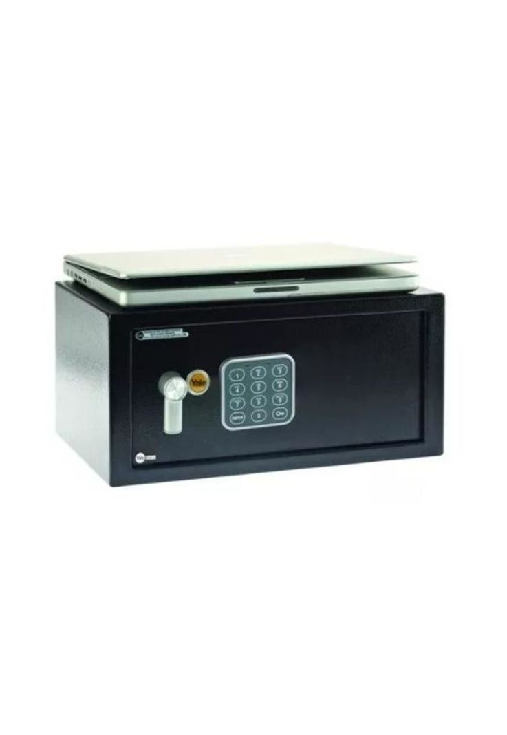 Caja fuerte electrónica yale para notebook 24 lts negra-2