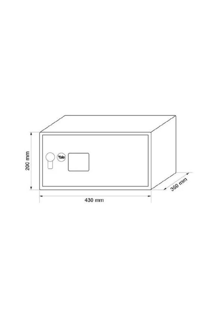 Caja fuerte electrónica yale para notebook 24 lts negra-3