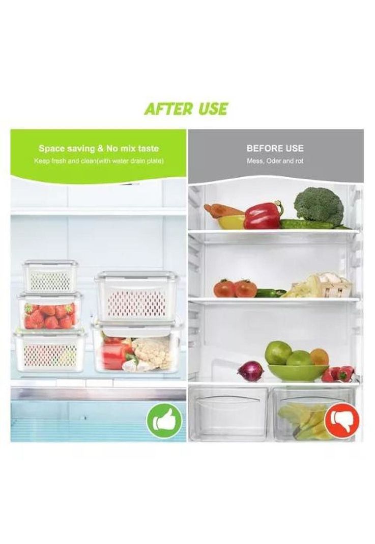 Set de 5 contenedores herméticos de plástico para cocina y despensa-4