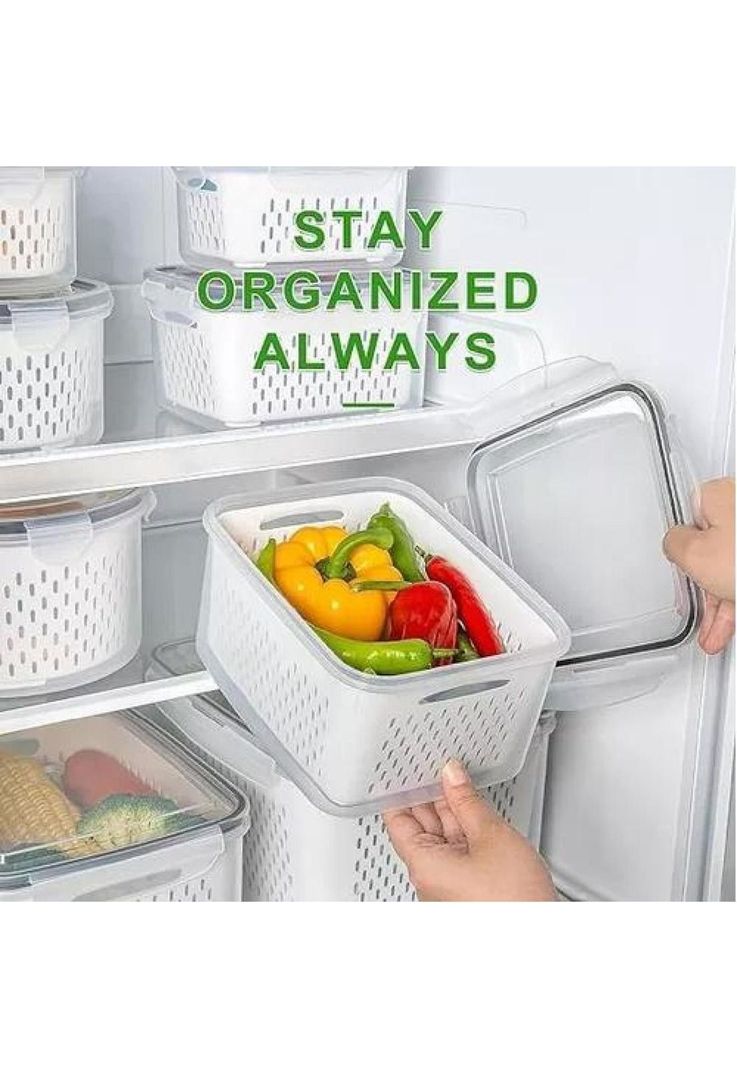 Set de 5 contenedores herméticos de plástico para cocina y despensa-6