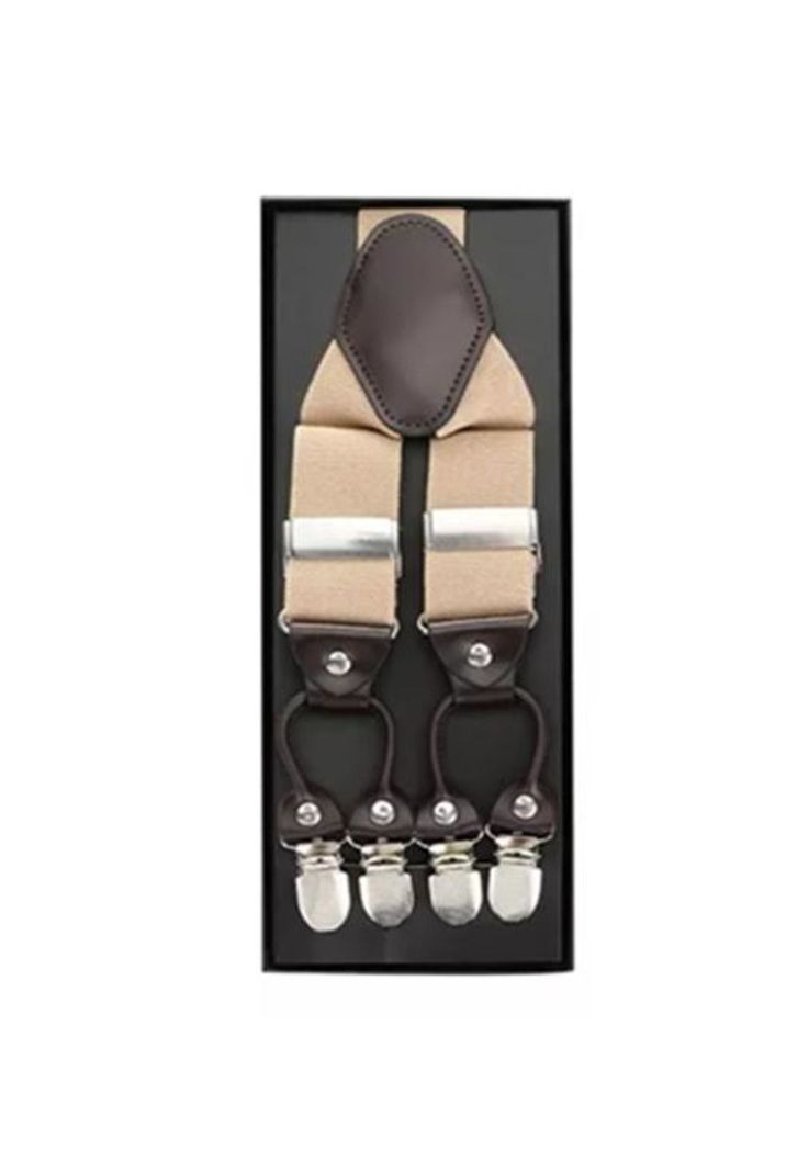 Suspensor humita en caja tirantes hombre ajustable elástico, caqui-1