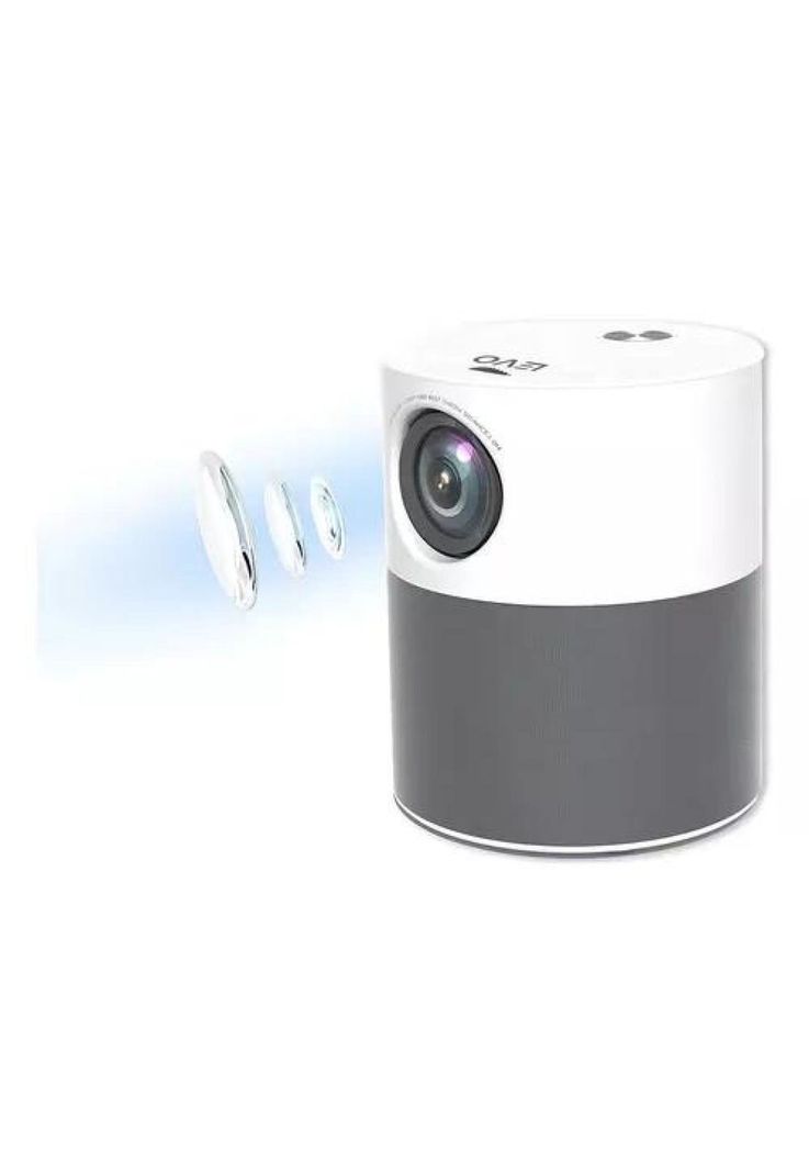 Proyector Led Portátil 360º Full Hd Home Cinema  Color Blanco-5