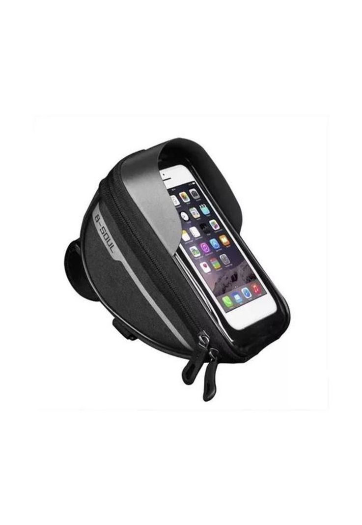 Soporte porta celular moto y bicicleta, impermeable XL Pro, color negro-0