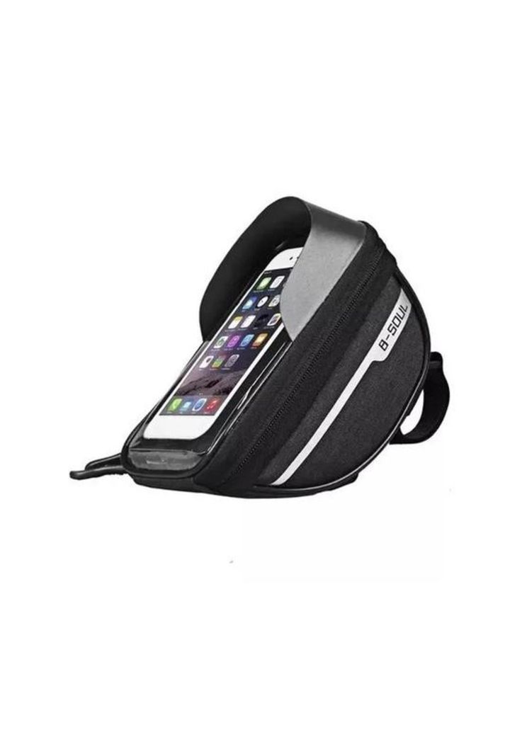 Soporte porta celular moto y bicicleta, impermeable XL Pro, color negro-4
